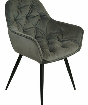 Vitos Black Velvet Dining Chair