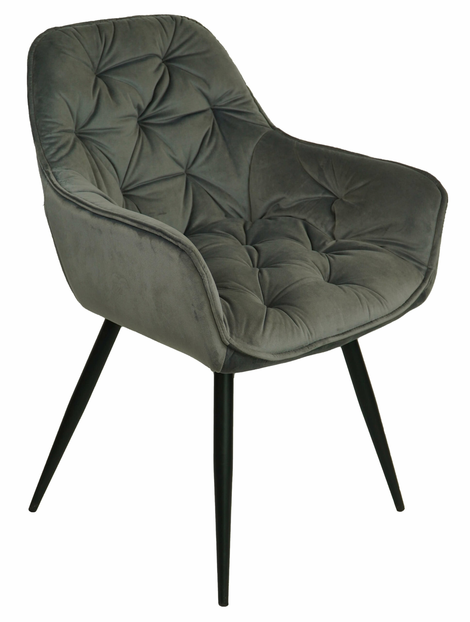 Vitos Black Velvet Dining Chair