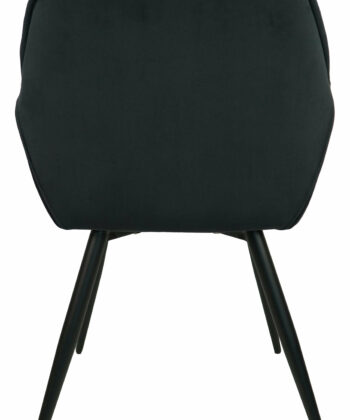 Vitos Black Velvet Dining Chair