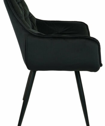 Vitos Black Velvet Dining Chair