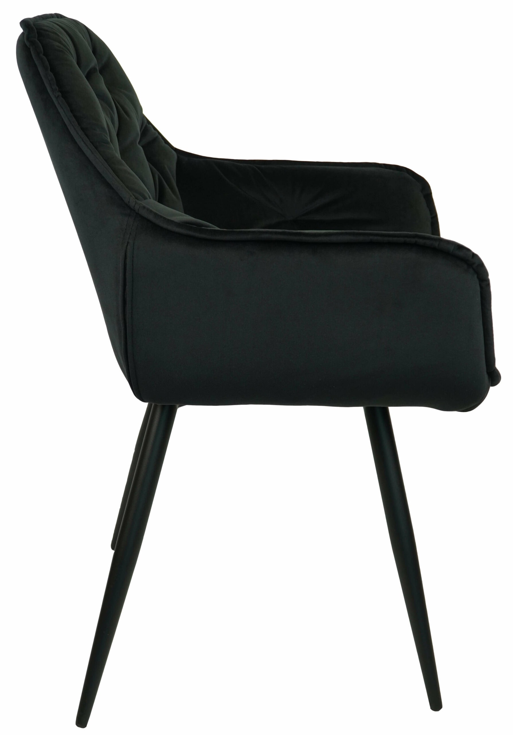Vitos Black Velvet Dining Chair