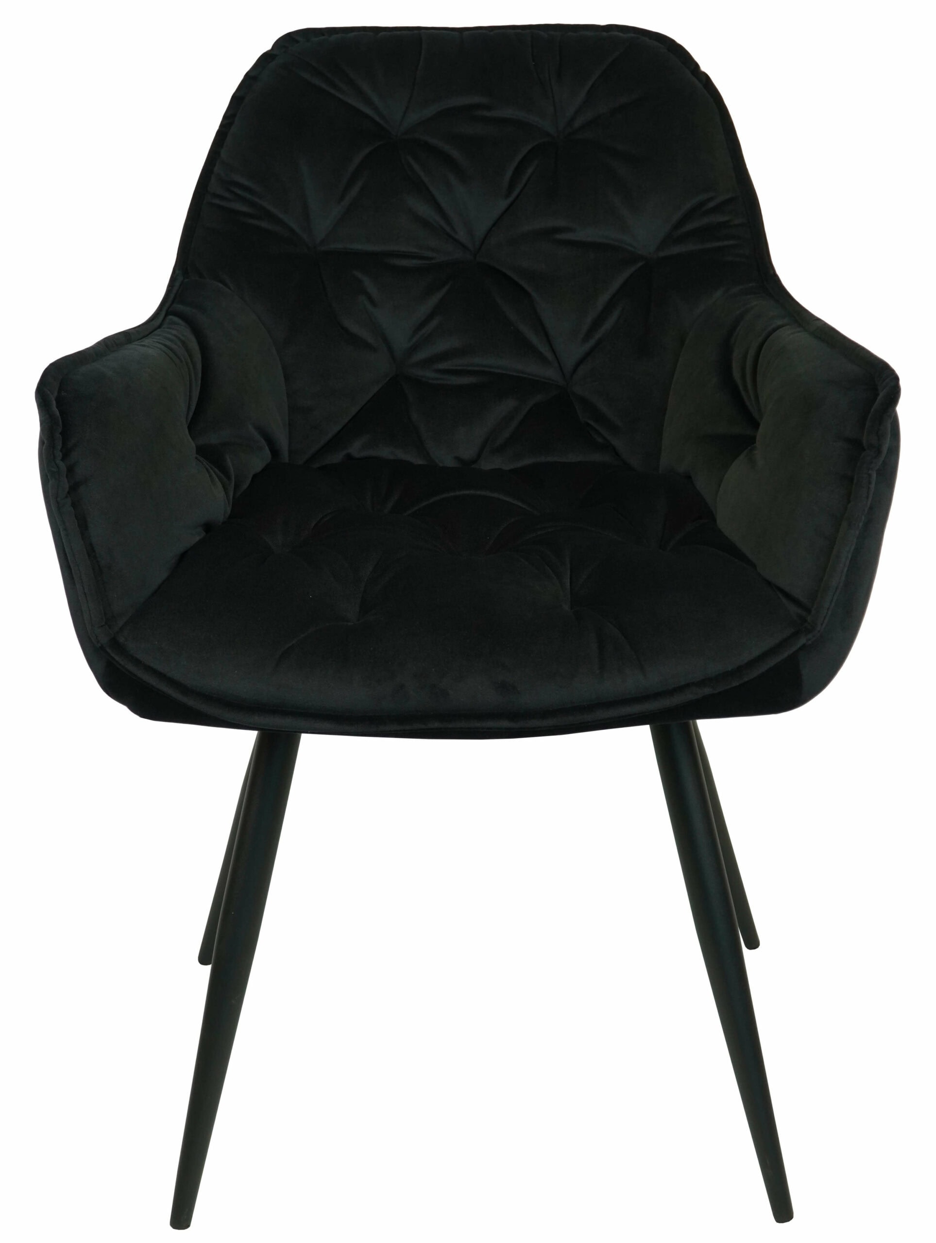 Vitos Black Velvet Dining Chair