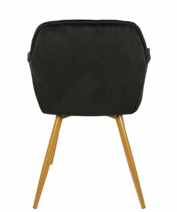 Vitos Black Velvet Dining Chair