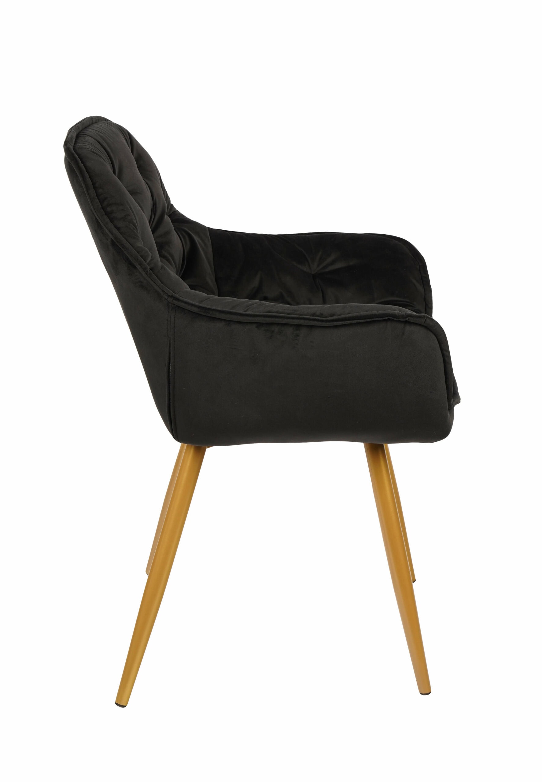Vitos Black Velvet Dining Chair