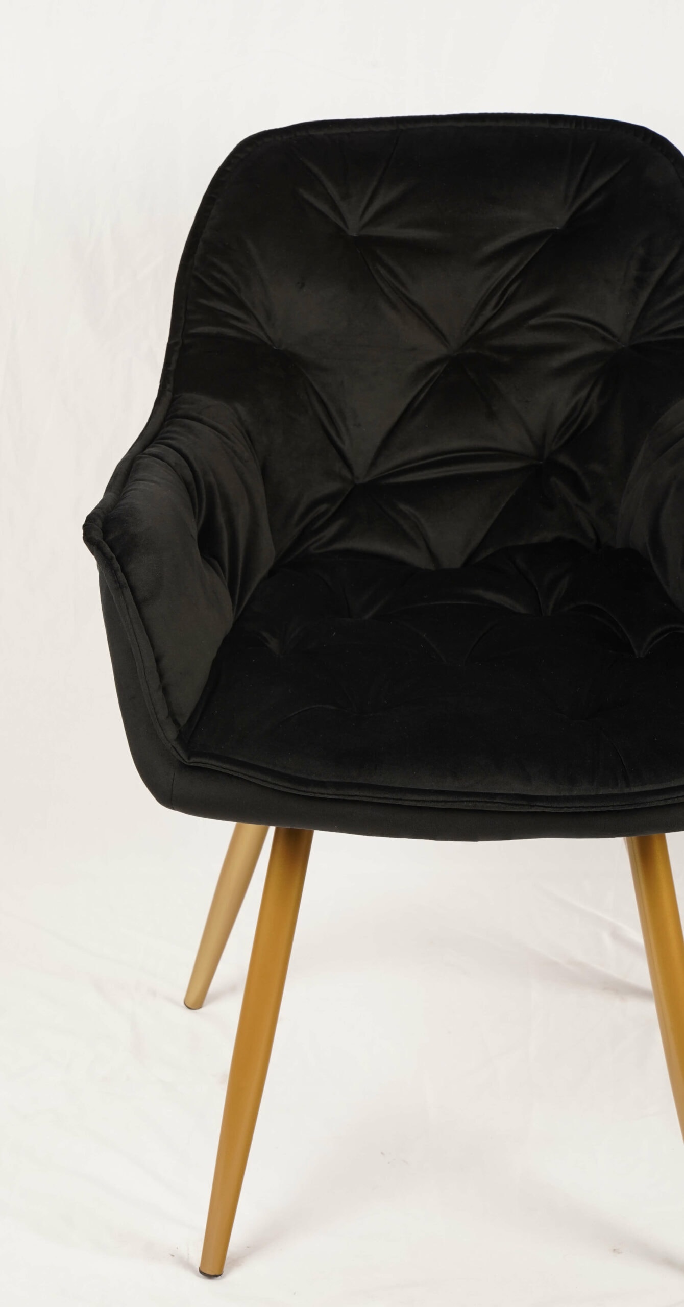 Vitos Black Velvet Dining Chair