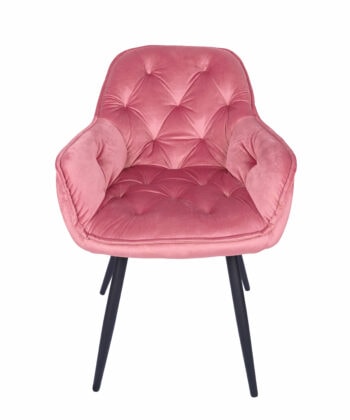 Vitos Black Velvet Dining Chair