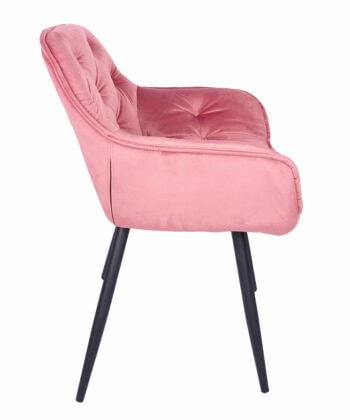 Vitos Black Velvet Dining Chair