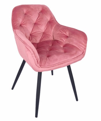 Vitos Black Velvet Dining Chair