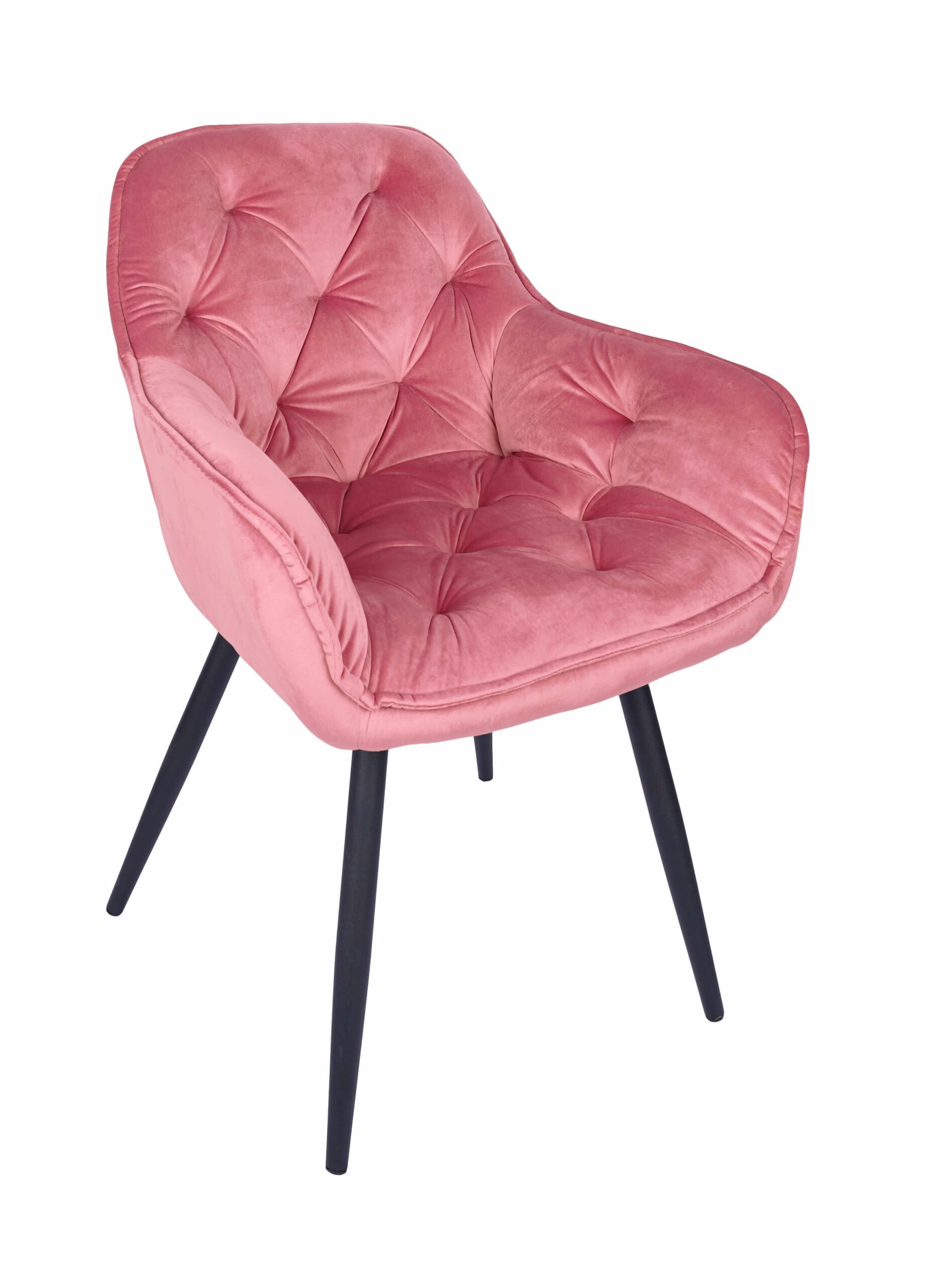 Vitos Black Velvet Dining Chair