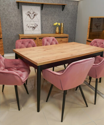 Vitos Black Velvet Dining Chair