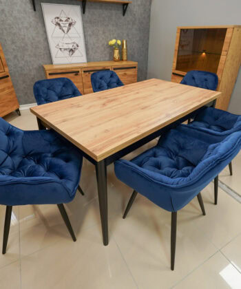 Vitos Black Velvet Dining Chair