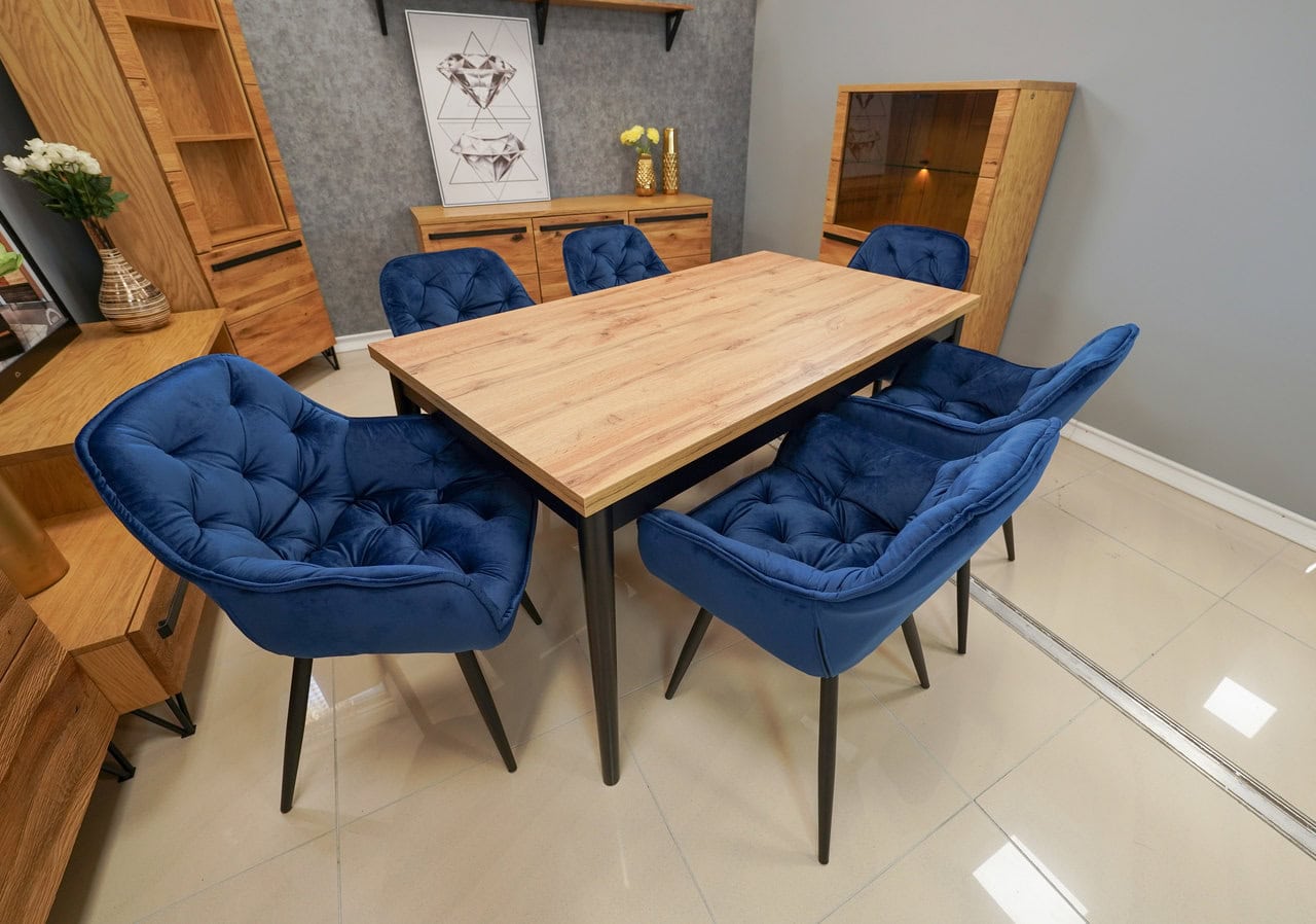 Vitos Black Velvet Dining Chair