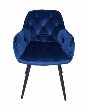 Vitos Black Velvet Dining Chair