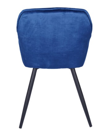 Vitos Black Velvet Dining Chair