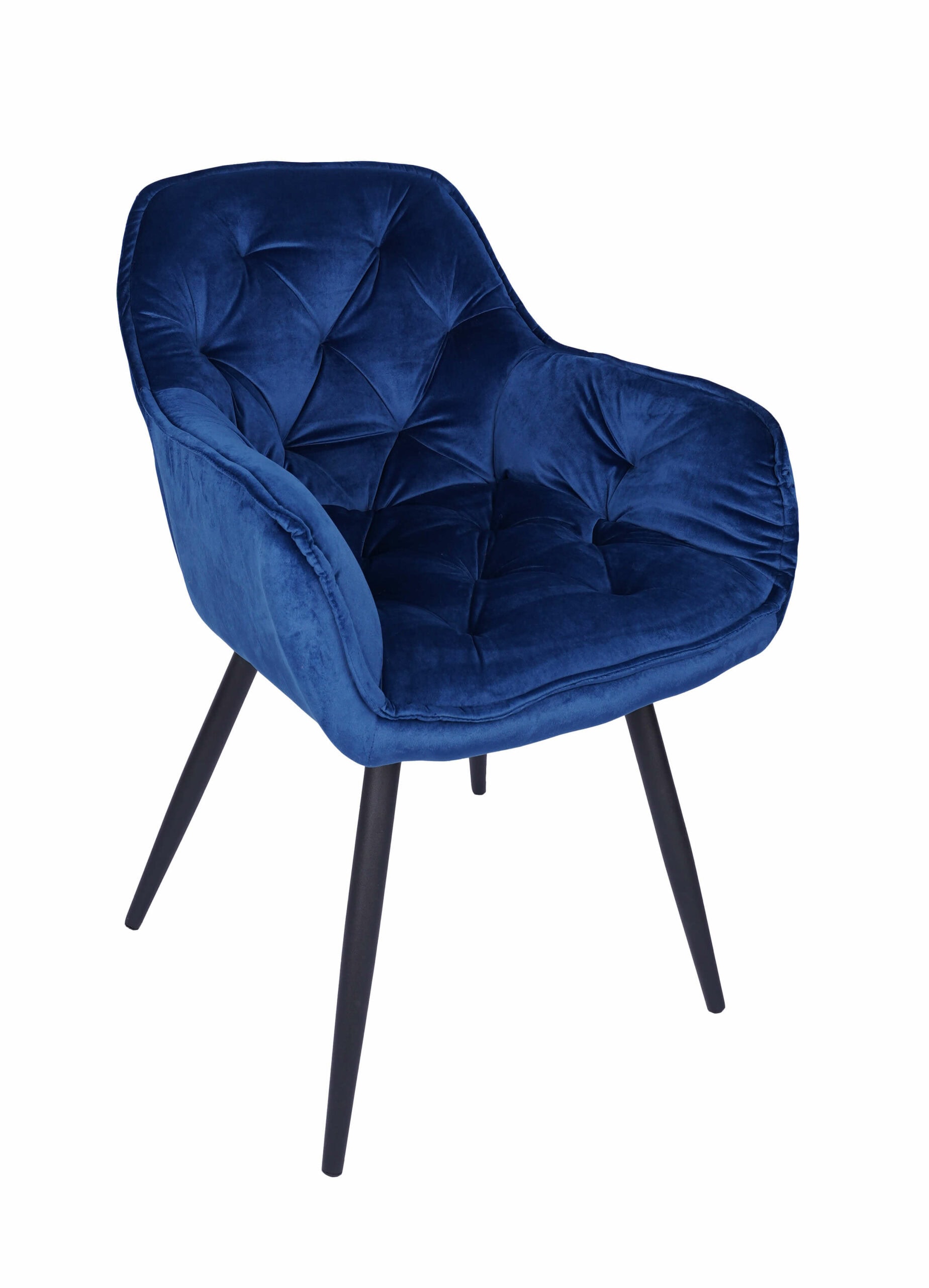 Vitos Black Velvet Dining Chair