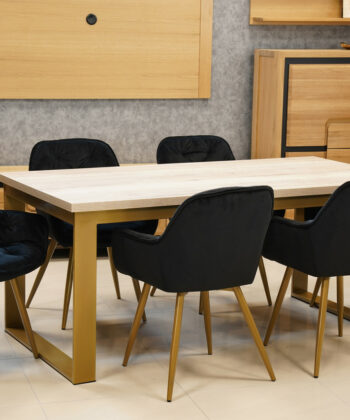 Vitos Black Velvet Dining Chair