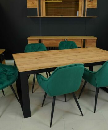Vitos Black Velvet Dining Chair