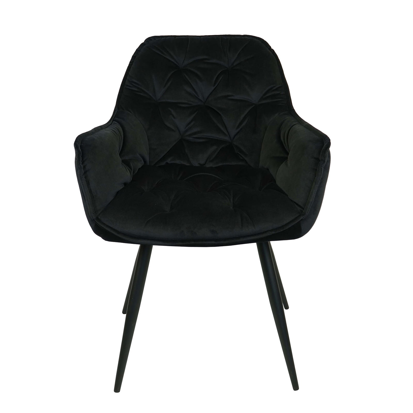 Vitos Black Velvet Dining Chair