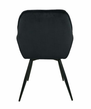 Vitos Black Velvet Dining Chair