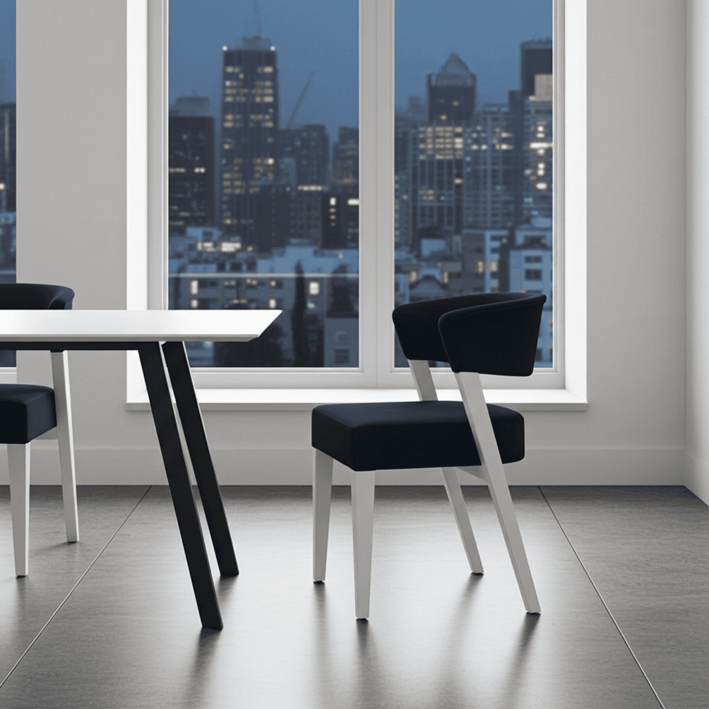 Vogue Elegant Upholstered Dining Chair – Modern Lounge Seat with Custom Fabrics