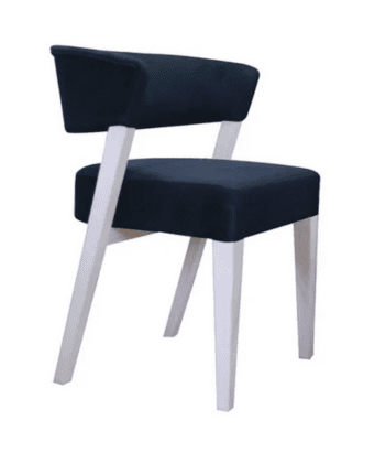 Vogue Elegant Upholstered Dining Chair – Modern Lounge Seat with Custom Fabrics