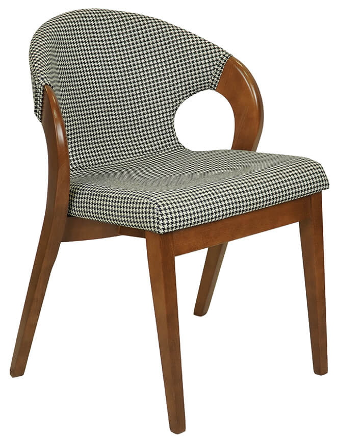 Walnut Harmony Armchair – American Walnut Beech Pepitka Dining Chair