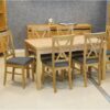 Wotan Ridge Extendable Dining Table – Light Oak 120x70+40cm Beech Legs