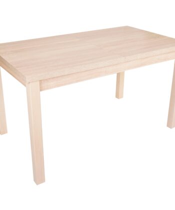 Wotan Ridge Extendable Dining Table – Light Oak 120x70+40cm Beech Legs