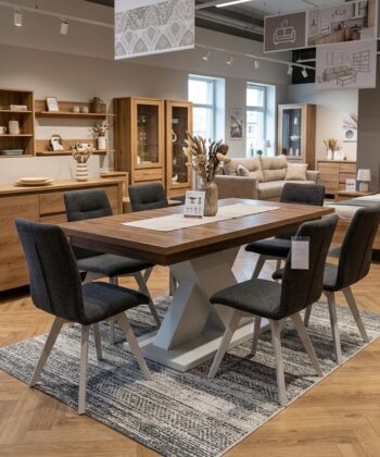NovoLine Extend Dining Table – 150–190x80cm Modern Laminated X-Base