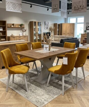 NovoLine Extend Dining Table – 150–190x80cm Modern Laminated X-Base