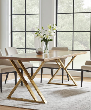 Metal Table Legs Ireland | Industrial Steel Table Legs | Custom Sizes | Pouffelove