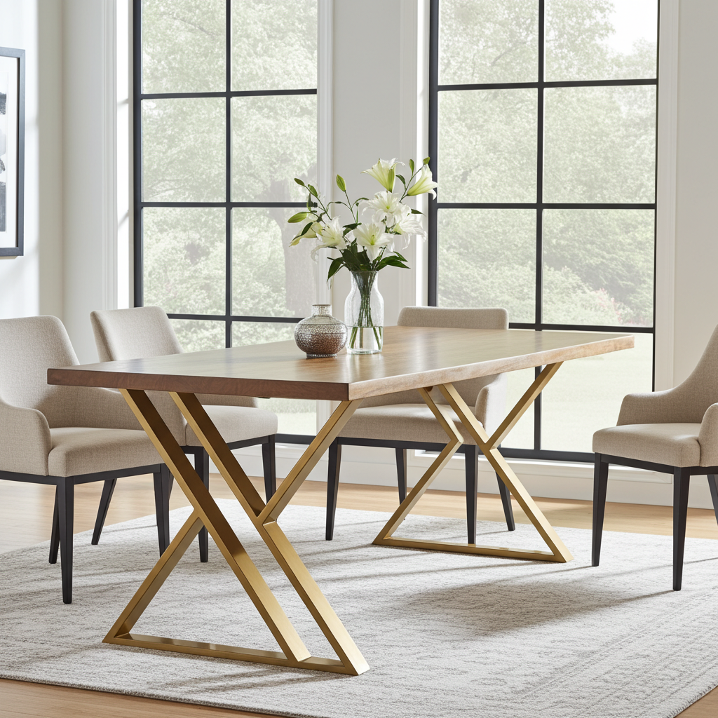 Metal Table Legs Ireland | Industrial Steel Table Legs | Custom Sizes | Pouffelove