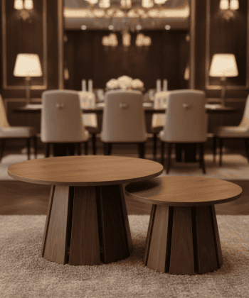 Cascade Duo Coffee Tables – Anti‑Scratch Laminated Nesting Set