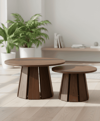 Cascade Duo Coffee Tables – Anti‑Scratch Laminated Nesting Set