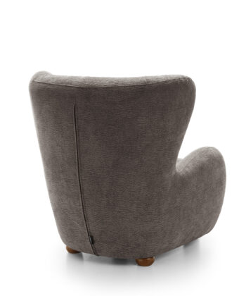 Tidepool Bouclé Lounge Chair – Organic Shaped Armchair