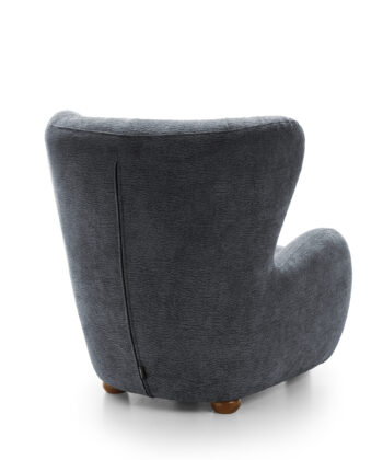 Tidepool Bouclé Lounge Chair – Organic Shaped Armchair