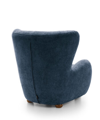 Tidepool Bouclé Lounge Chair – Organic Shaped Armchair