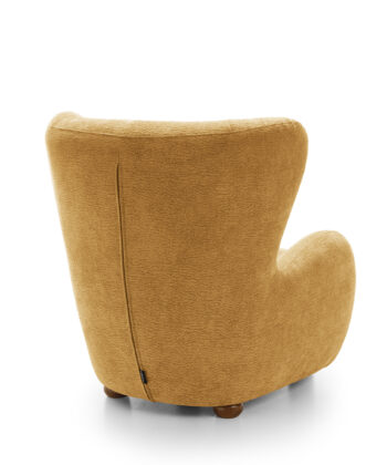 Tidepool Bouclé Lounge Chair – Organic Shaped Armchair