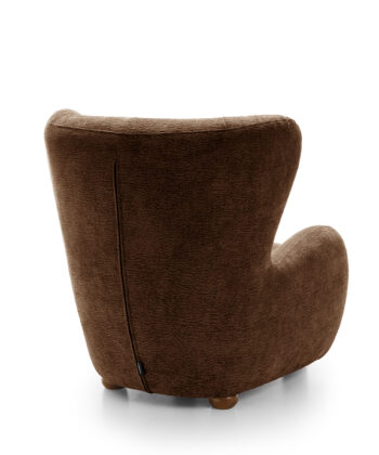 Tidepool Bouclé Lounge Chair – Organic Shaped Armchair