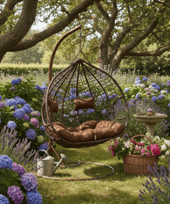 Elegant Hanging Egg Chair BALI – Weatherproof PE Rattan