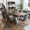 NovoLine Extend Dining Table – 150–190x80cm Modern Laminated X-Base