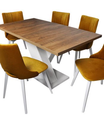 NovoLine Extend Dining Table – 150–190x80cm Modern Laminated X-Base