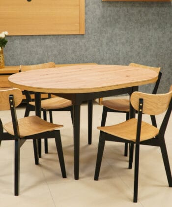 Odyssey Scandinavian Round Dining Table Ø100+35