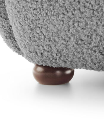Tidepool Bouclé Lounge Chair – Organic Shaped Armchair
