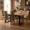 ST48 Extendable Dining Table 140-180x80cm – Beech Wood Legs