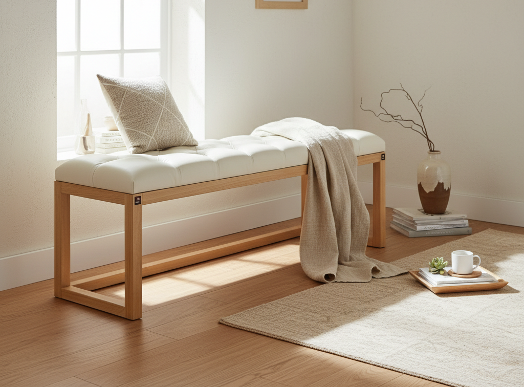 Handcrafted Wooden Frame Benches