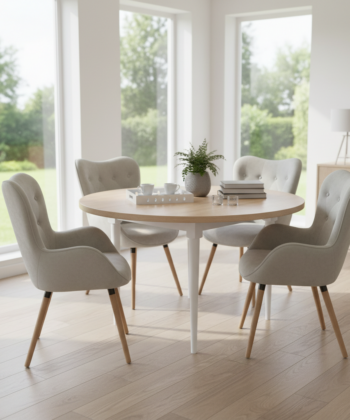 Odyssey Scandinavian Round Dining Table &Oslash;100+35