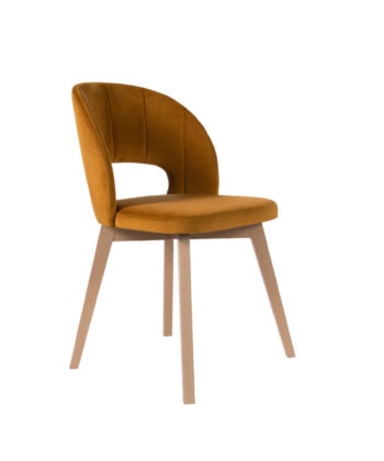 Riviera Arc Dining Chair Beech Frame with Grey or Upholstery