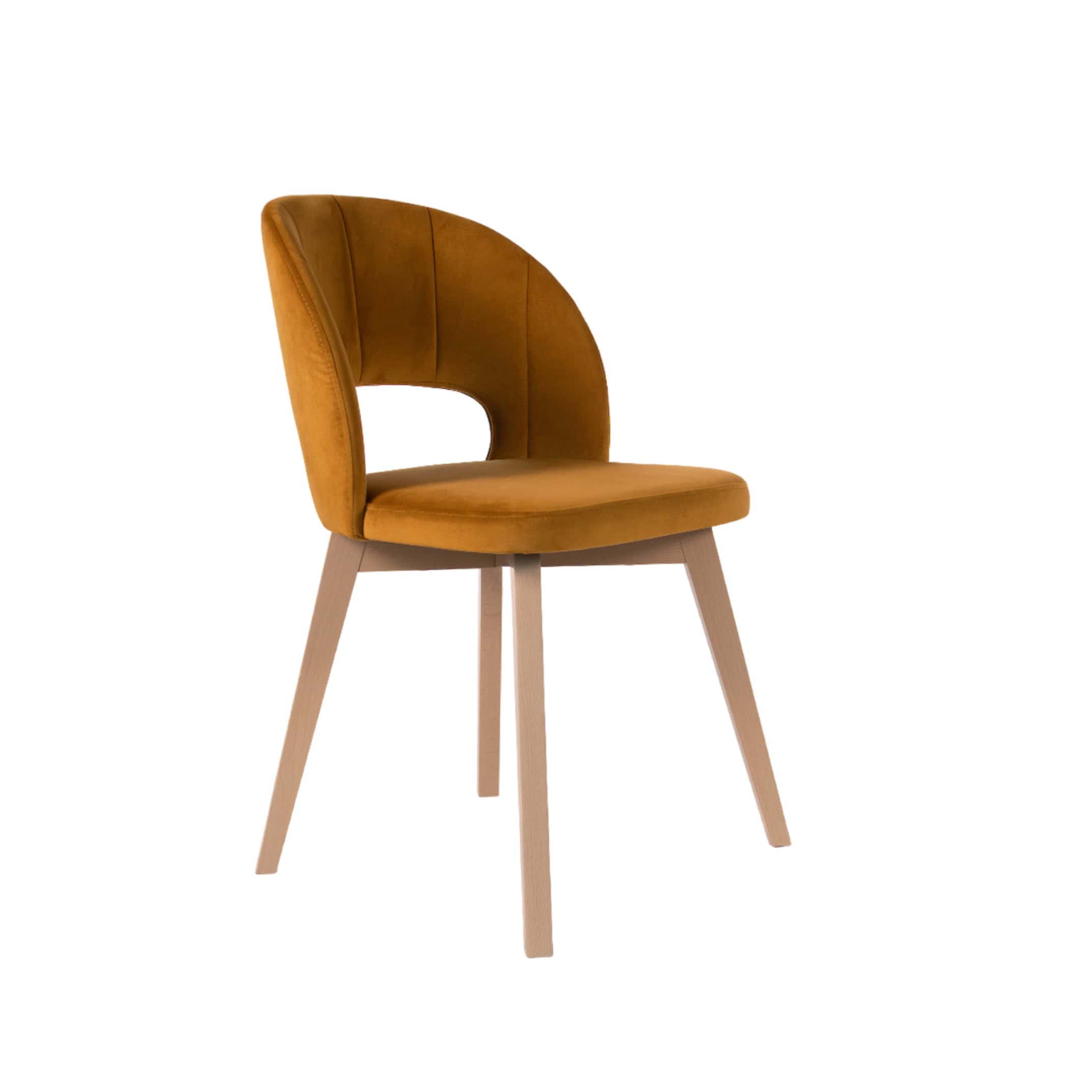 Riviera Arc Dining Chair Beech Frame with Grey or Upholstery