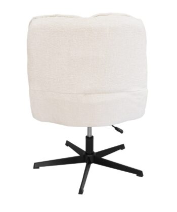 Savona Cream Ergonomic Swivel Armchair with Matching Ottoman